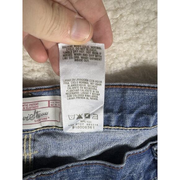 Levis Carpenter Jeans Mens 44x30 Blue Baggy Loose Straight Vintage Y2k 2007 - Picture 5 of 16